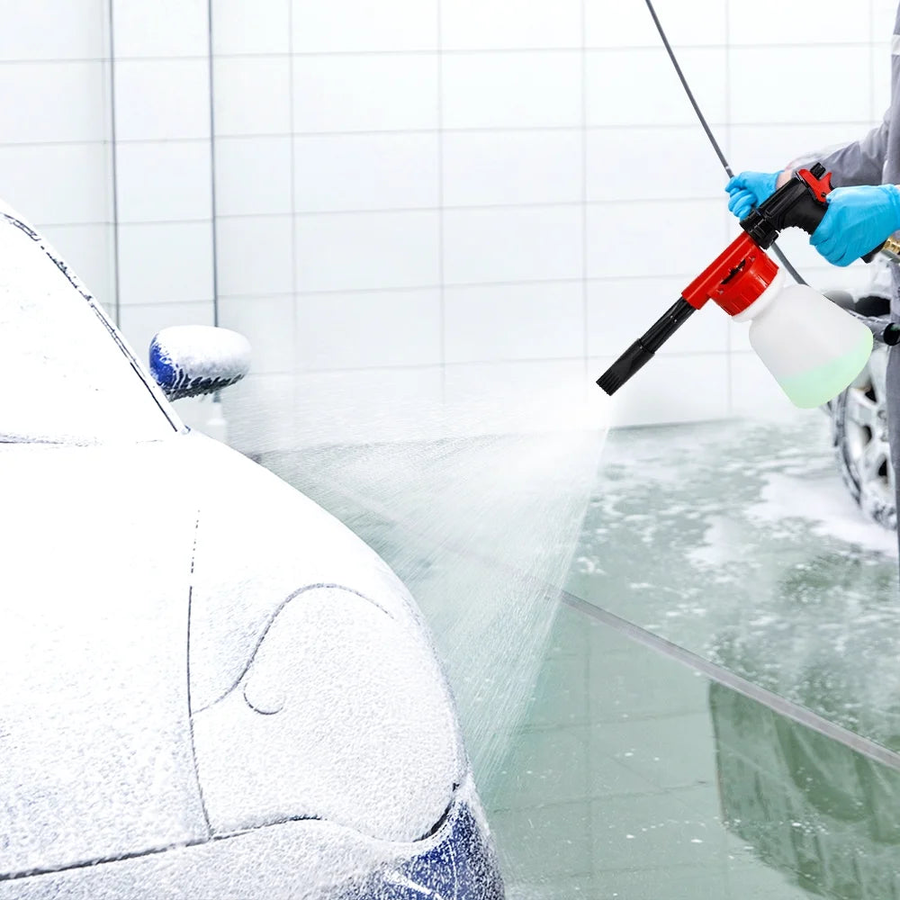 Car Wash Foam Sprayer Nozzle Kit with 1 Liter Bottle Universal Connectors P189