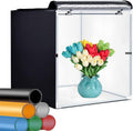 Photo Studio Light Box 24 x 24 Inch Photography Shooting Tent Kit with LED Lights, Carry Bag and 3 Color Backdrops R85745