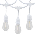 48' Warm White LED Filament S14 Outdoor String Lights, 24 Sockets Z74237