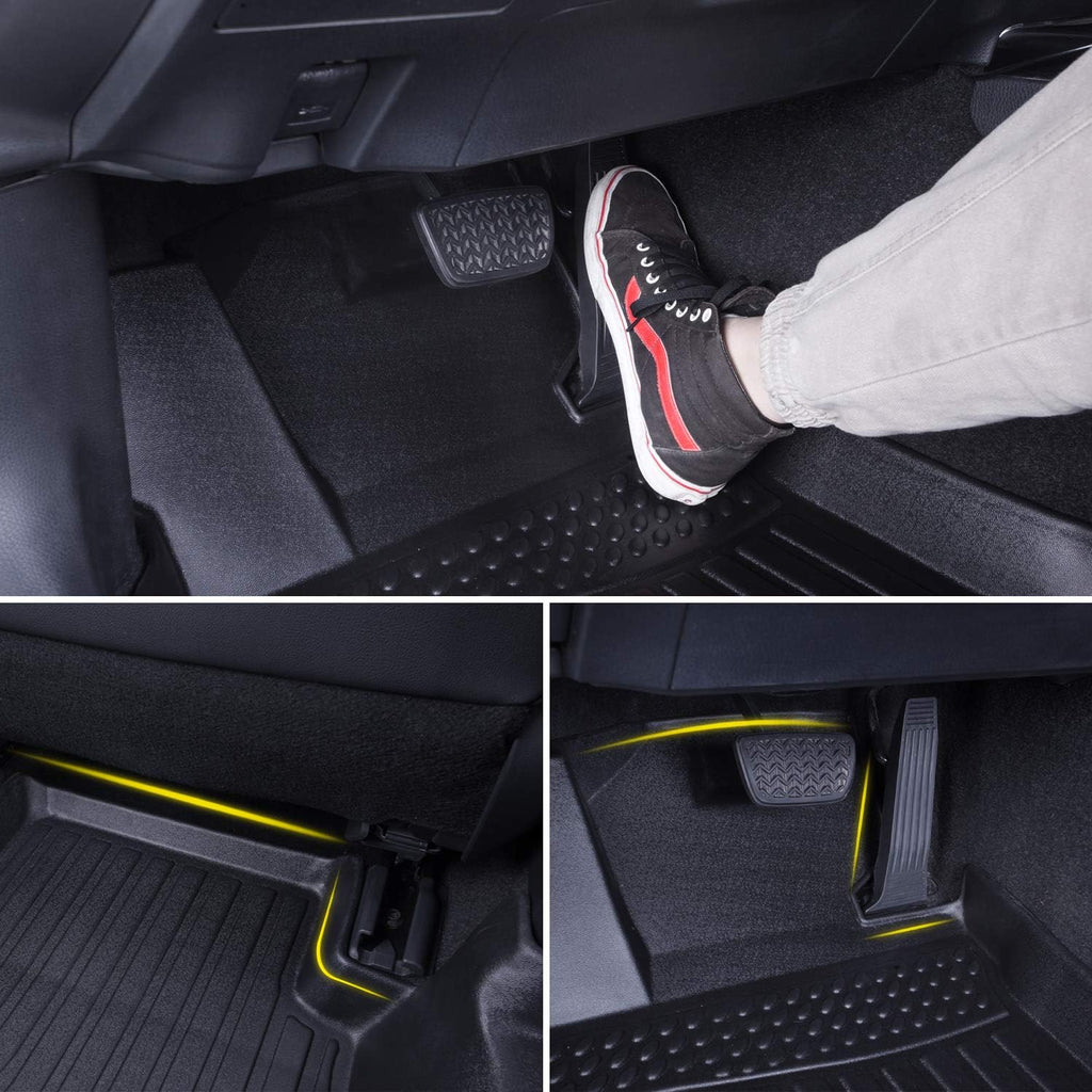 Black Front and Rear Car Mats for Hyundai Sonata 2020 2021 2022 F8180