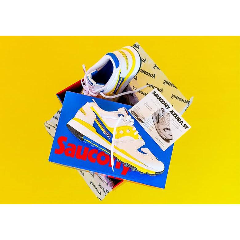 White/Yellow/Blue Saucony Shoes H820324