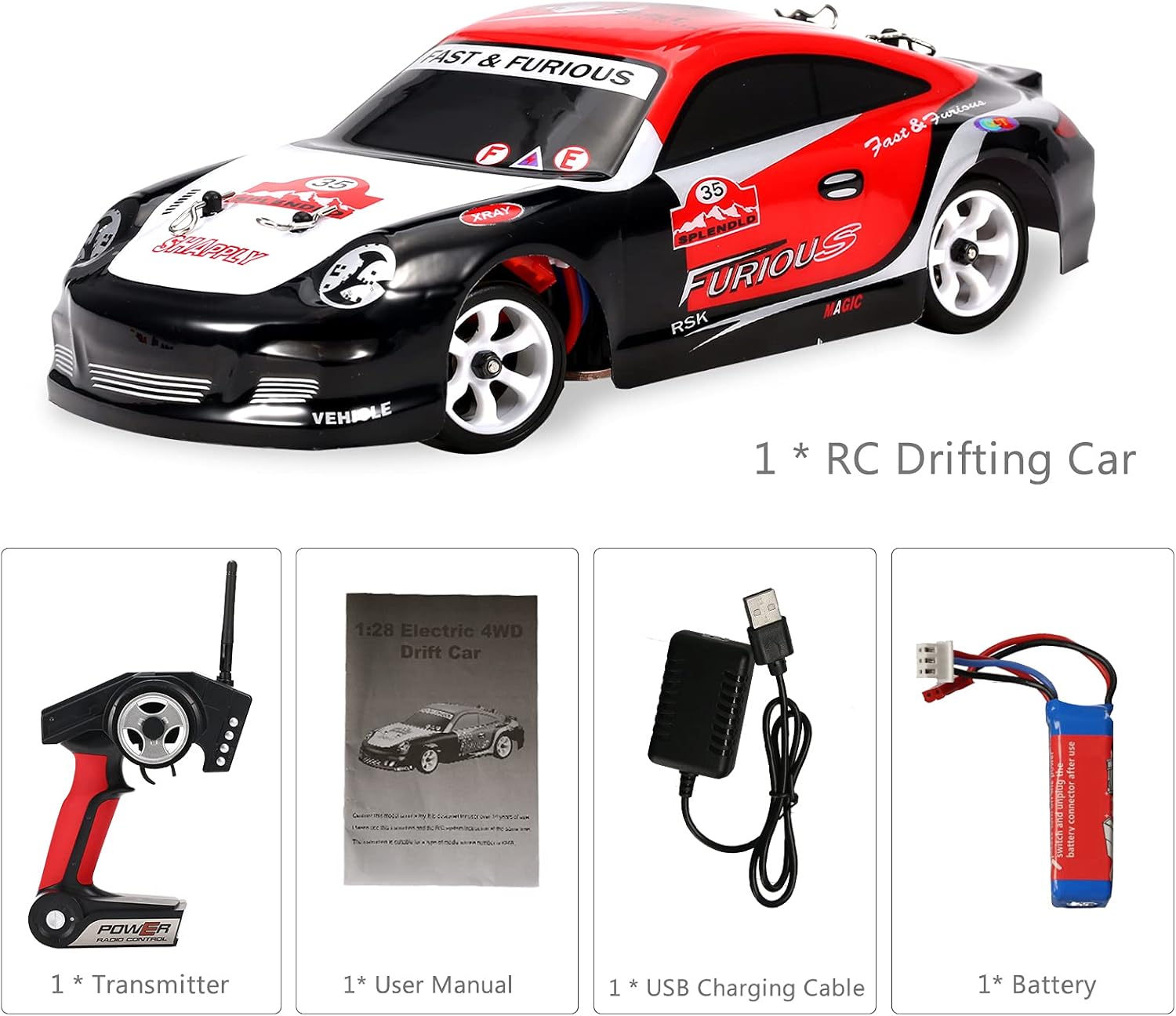1:28 Scale 4WD RC Drift Car X113200