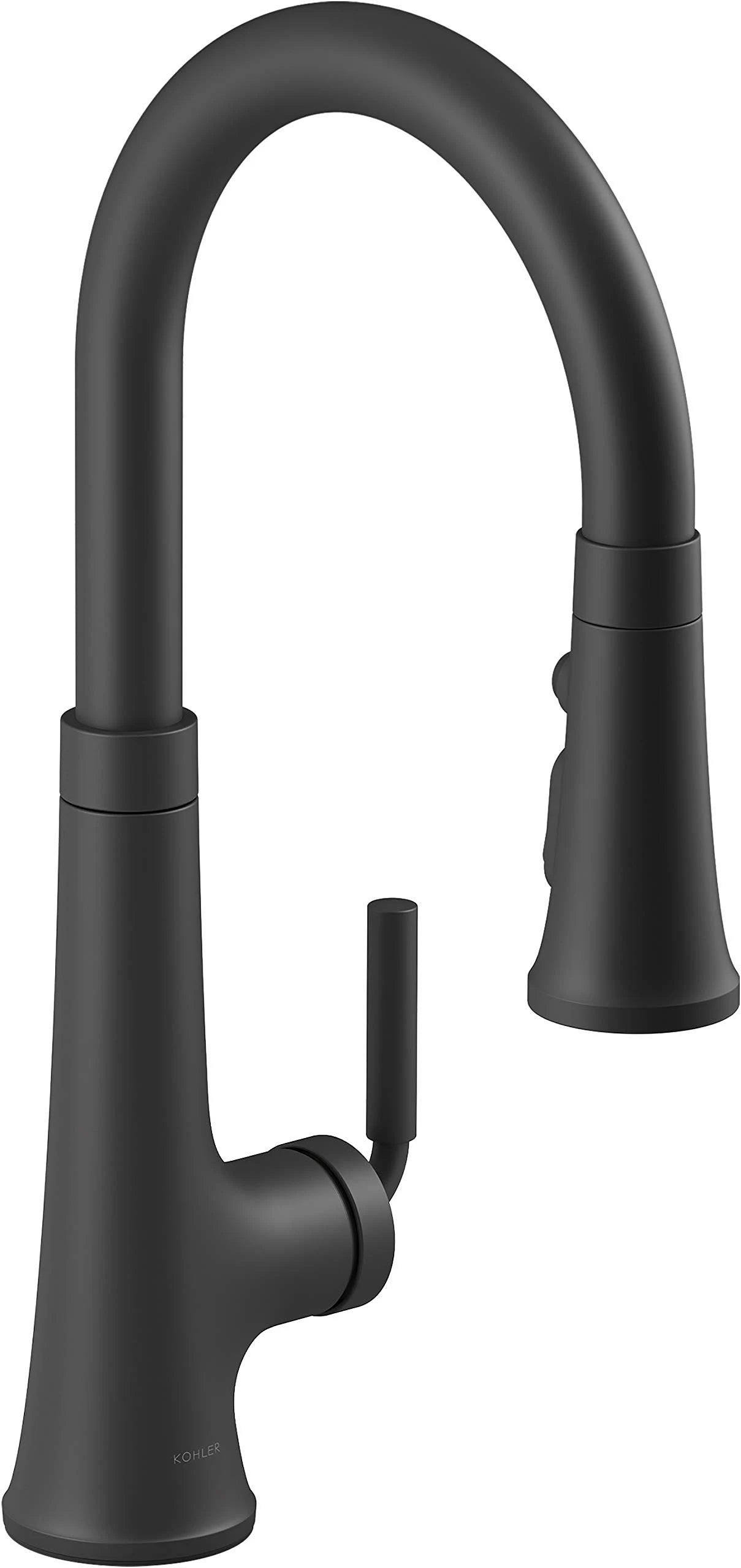 Matte Black Pull-Down Kitchen Sink Faucet D4485