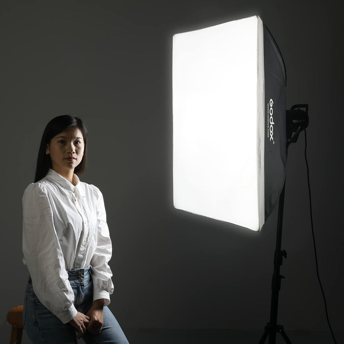 60x90cm Portable Strip Rectangle Softbox with Carry Bag (2PCS) N391793