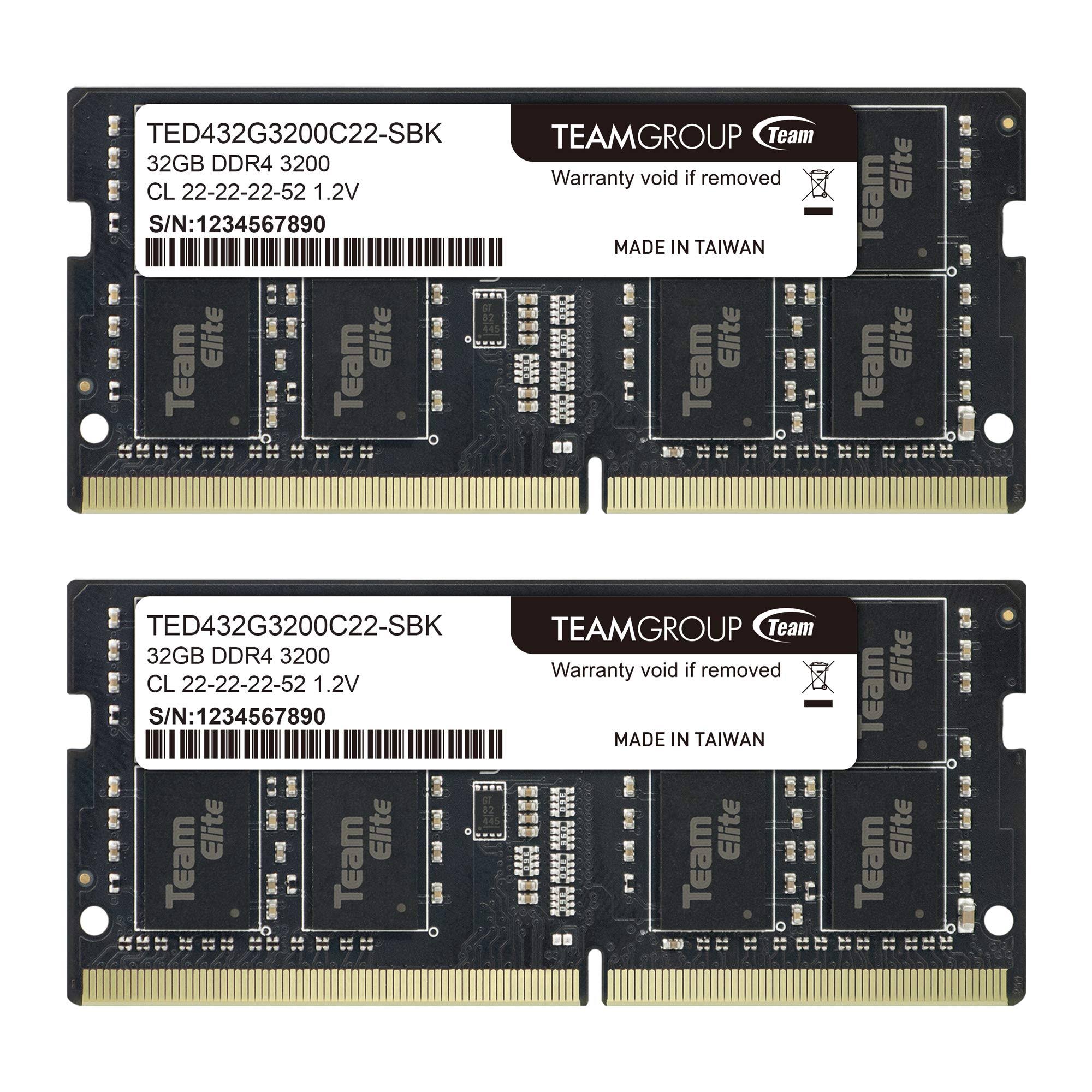 64GB (2 x 32GB) 260-pin DDR4 SO-DIMM 3200 Laptop Memory L89225
