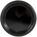 Black Plastic Party Plates, 200 Plates/Box J20302