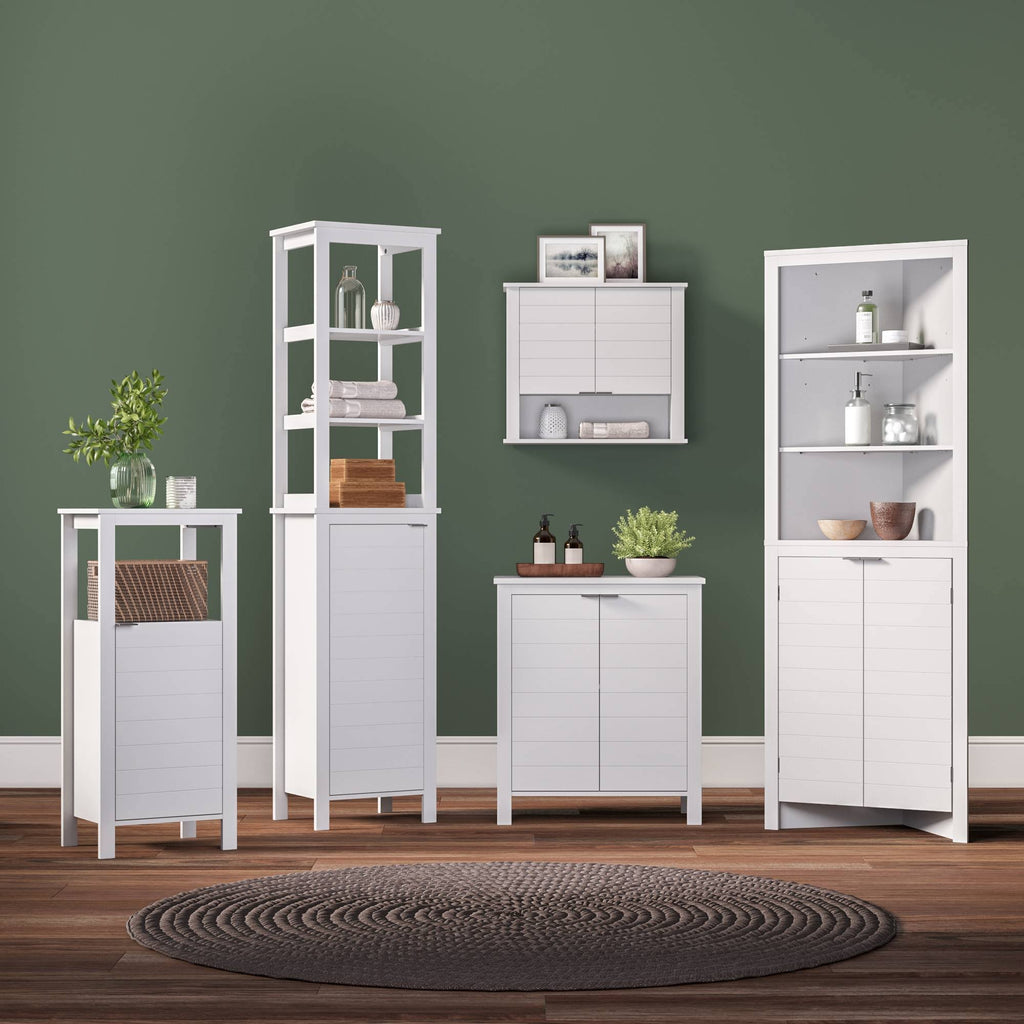Two Door Floor Cabinet White K778